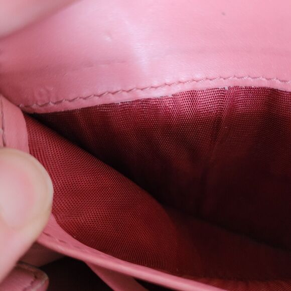 MIU MIU Croc Embossed Pink Leather Zip Around Wallet Clutch Continental Large - Picture 8 of 11